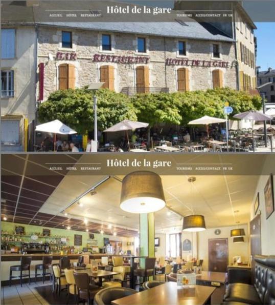 Hotel de la Gare Sévérac-le-Château Exterior foto